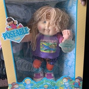 Three Cabbage Patch Kids 16” Posable Soft VINTAGE 1990 Hasbro